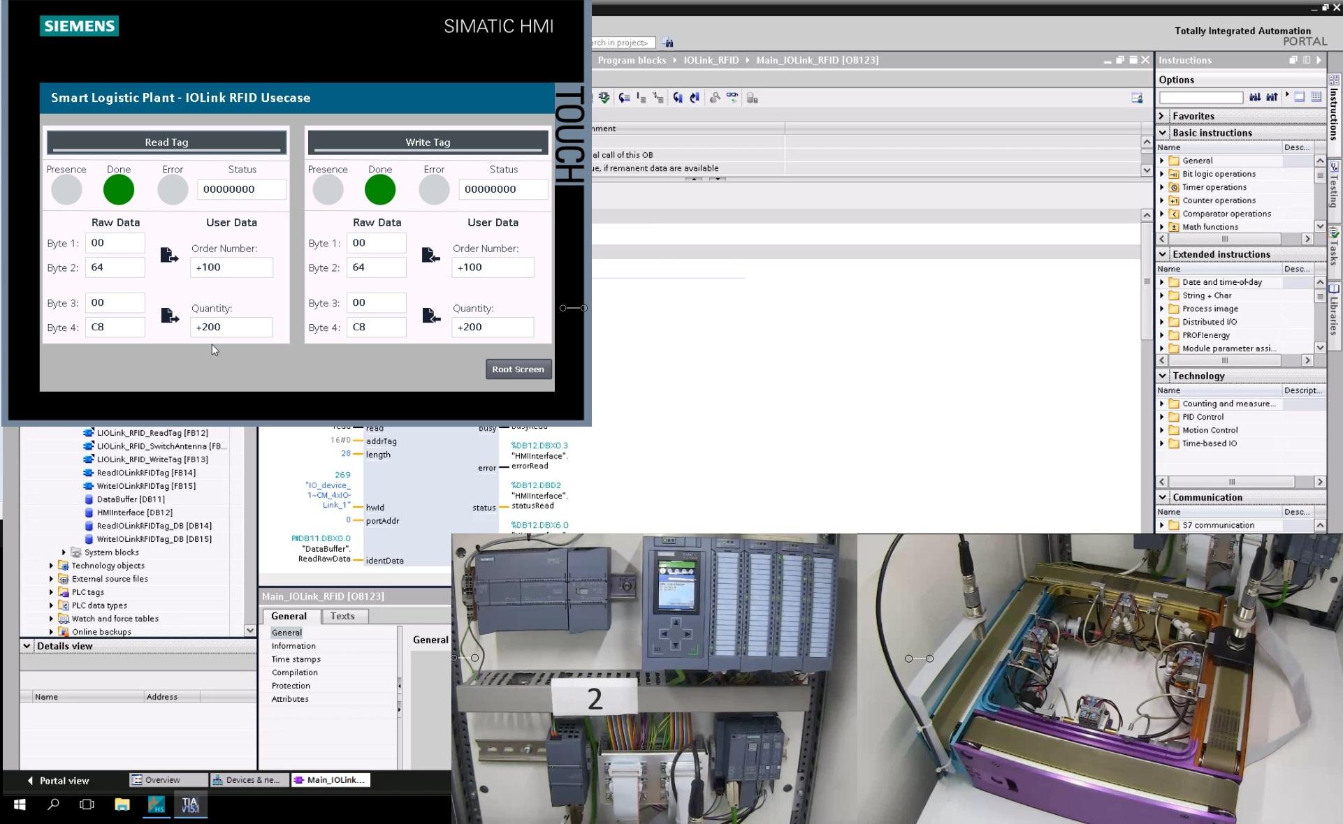Module 1: Commissioning the application for reading and writing RFID data
